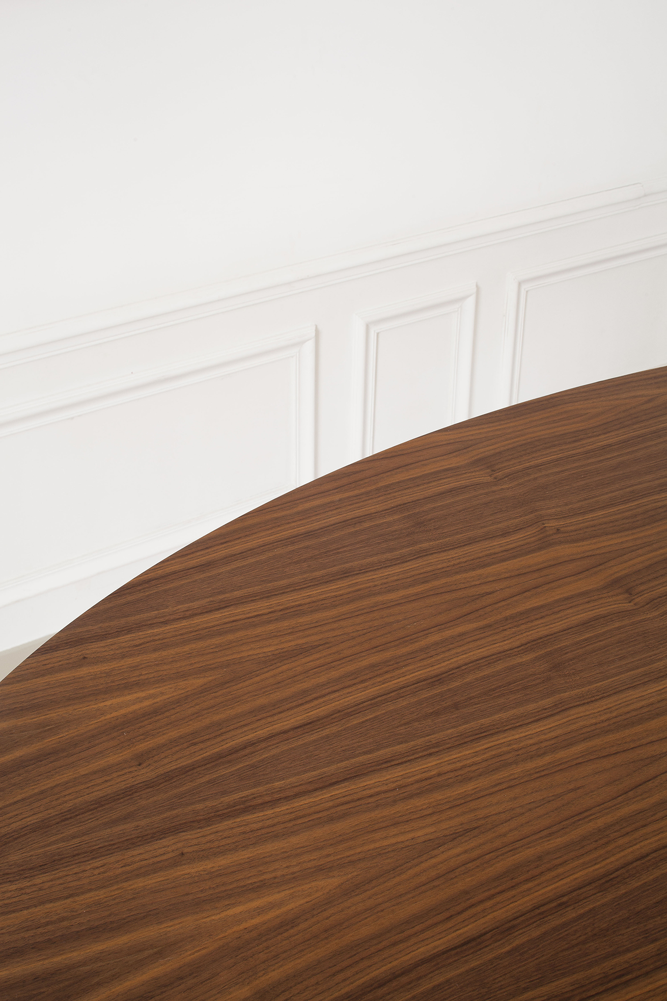 Table ovale métal et bois