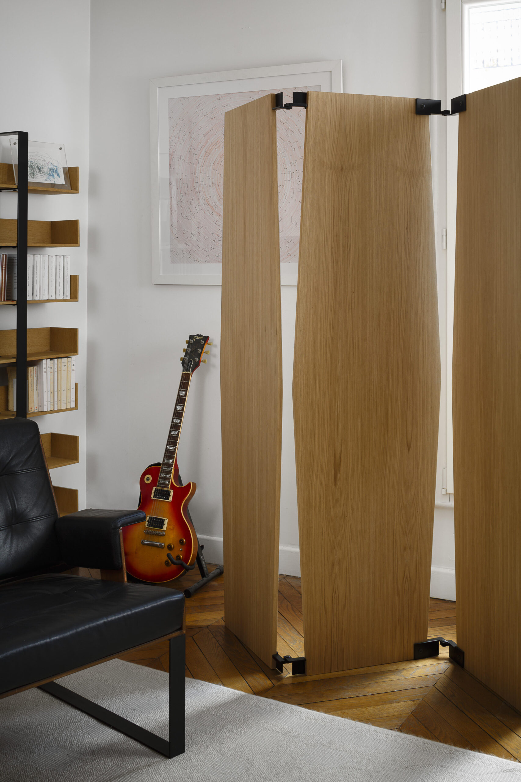 Paravent bois et métal design Séverin par Alex de Rouvray